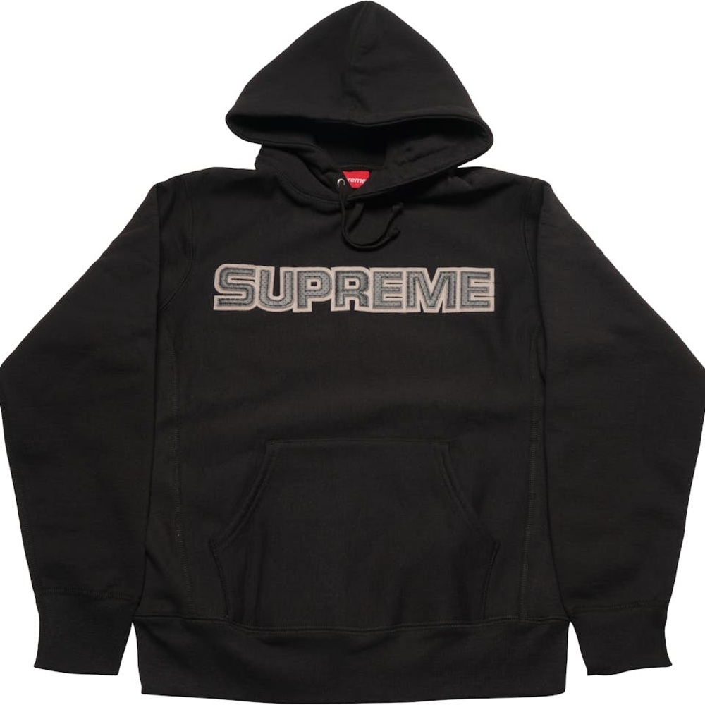Supreme Perforated Leather Hooded Sweatshirt
